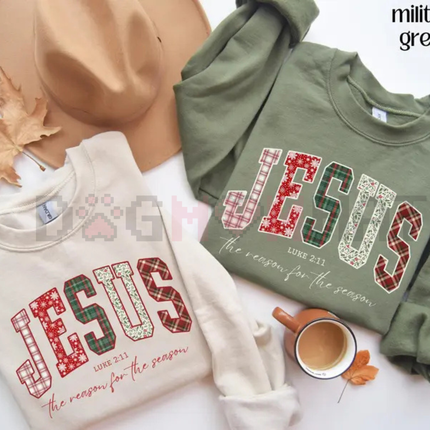 Christian Jesus Sweatshirt – Christmas Bible Verse Trendy Faith Apparel Gift