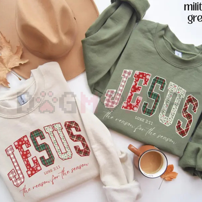 Christian Jesus Sweatshirt – Christmas Bible Verse Trendy Faith Apparel Gift