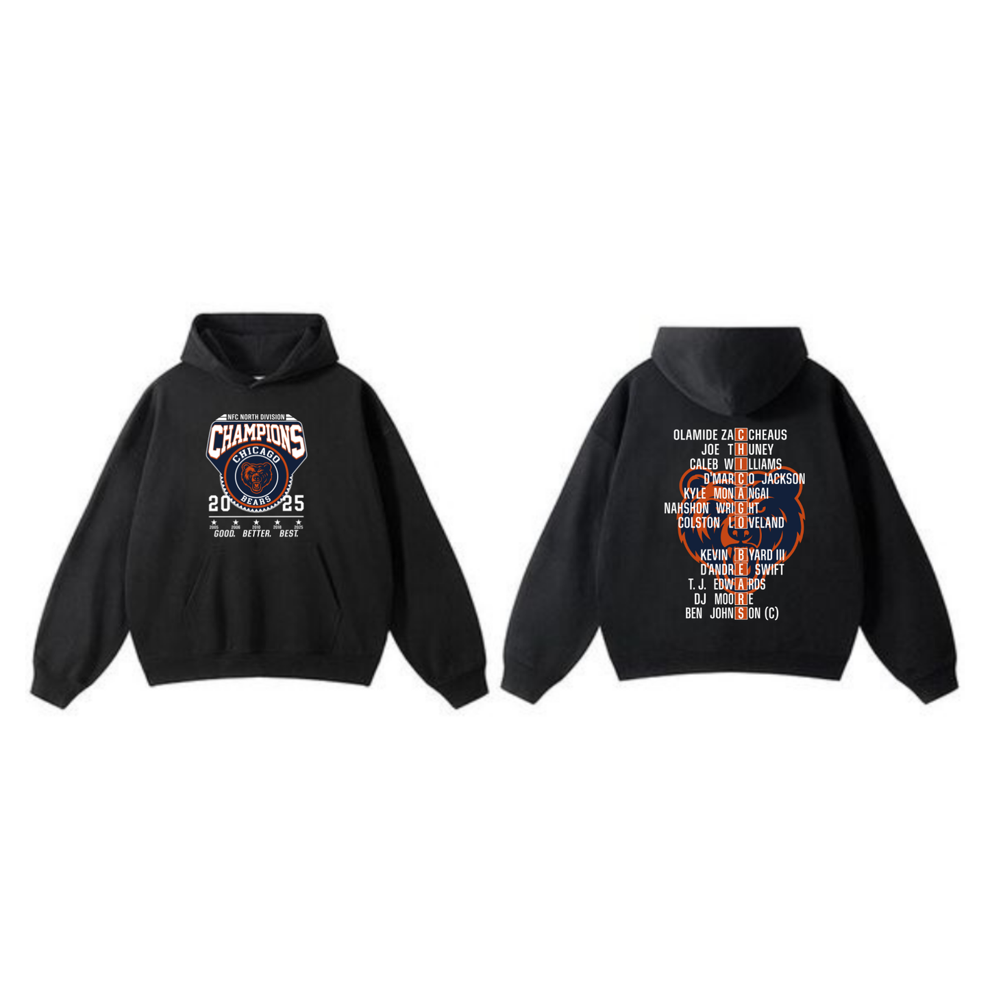 Chicago Gridiron Heritage NFC Champs Hoodie