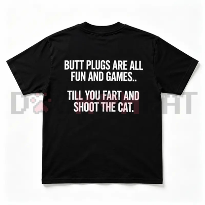"Sarcastic Adult Joke Quote" Back Print Men's Humorous Graphic T-Shirt