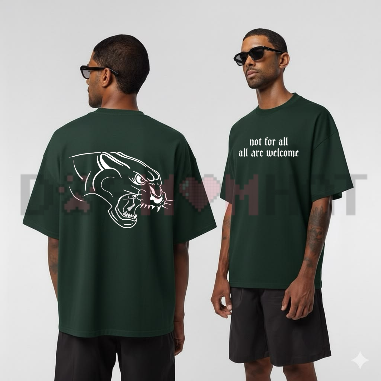 Not For All All Are Welcome Graphic Tee - Inclusive Statement Soft Cotton Unisex Quote T-Shirt