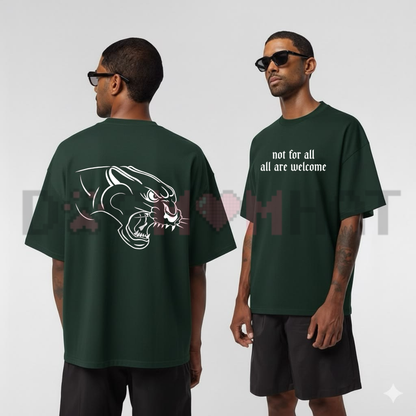 Not For All All Are Welcome Graphic Tee - Inclusive Statement Soft Cotton Unisex Quote T-Shirt