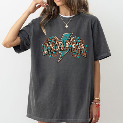 Pick Your MAMA Print Mystery Western Graphic T-Shirt
