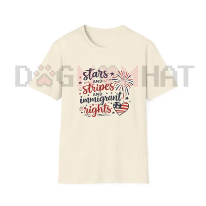 Stars-and-Stripes Immigrant Rights T-Shirt