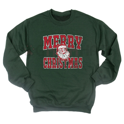 Retro Merry Christmas Santa Sweatshirt