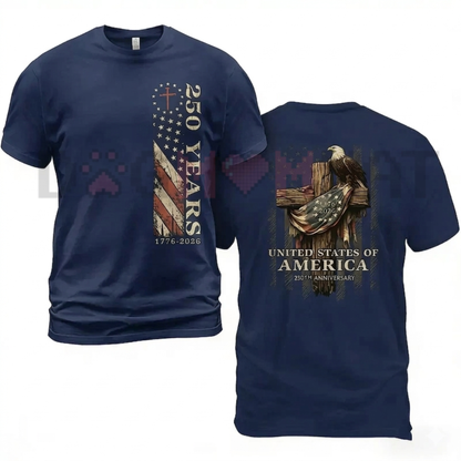 250th Anniversary Commemorative T-Shirt – Patriotic Nautical Tee