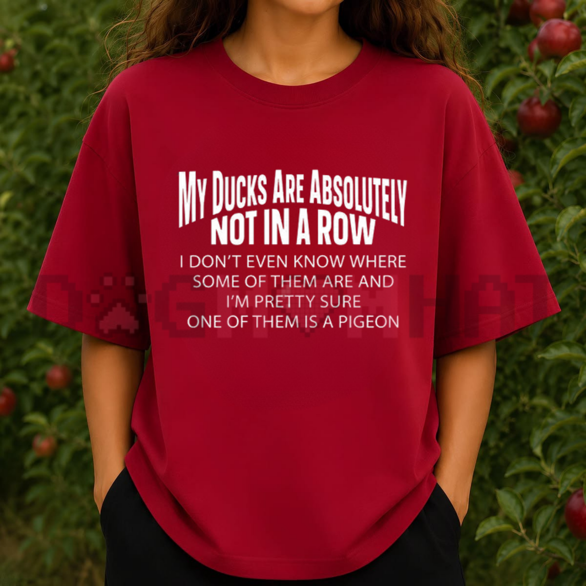 Parke Horizon Tee – "Ducks Not In A Row" Funny Relatable Chaos Graphic Shirt