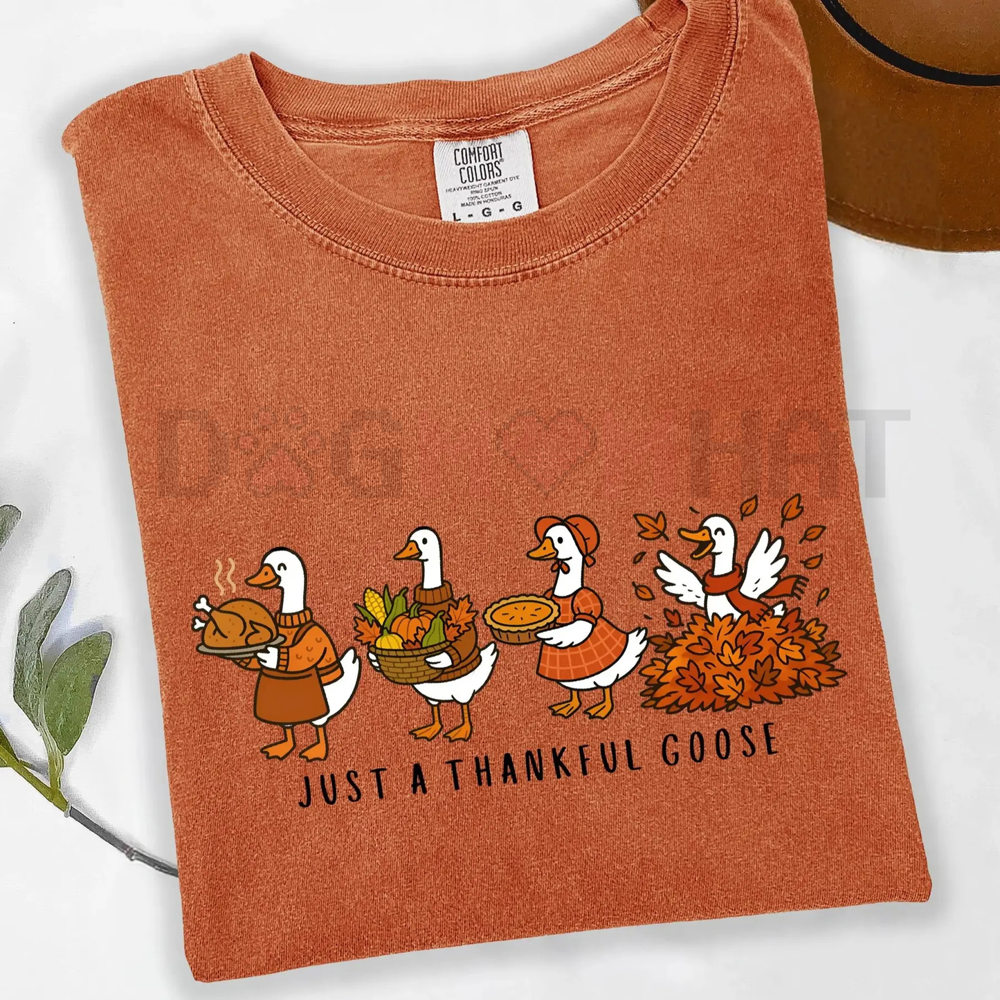 'Silly Goose Thankful' Comfort Colors® Tee – Funny Goose Thanksgiving Shirt