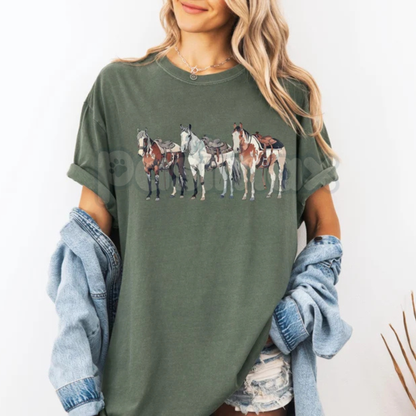 Wild & Free Western Horse T-Shirt