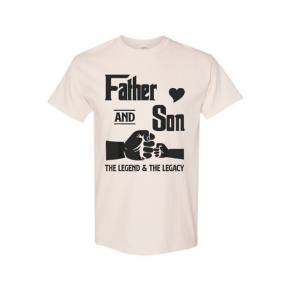 "Father and Son" Matching T-Shirts - Fists Design, Father's Day Gift