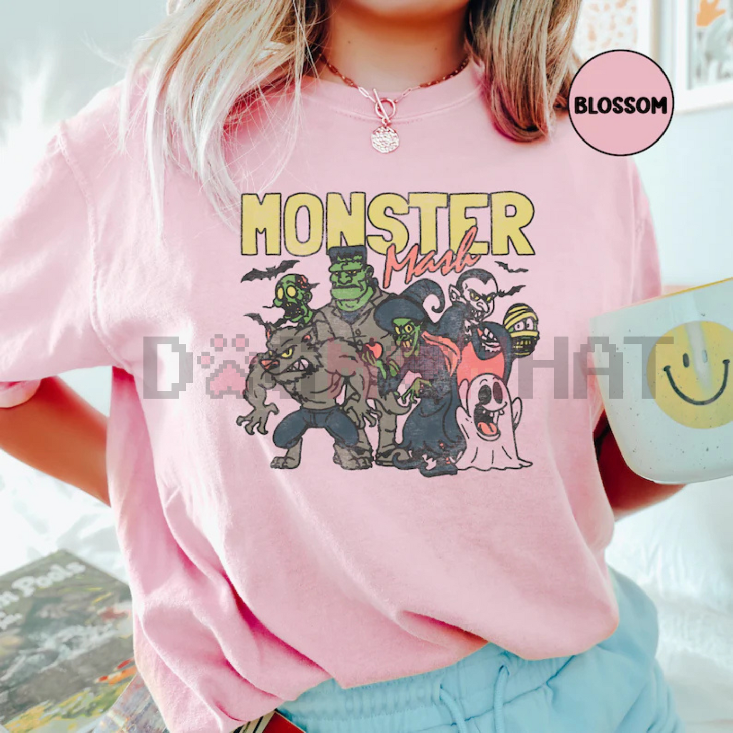 Retro Halloween Comfort Colors Shirt – Monster Mash T-Shirt, Vintage Ghost Tee