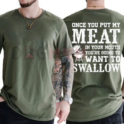 "Grill Master" Funny BBQ Meat Lover T-Shirt - Sarcastic Grilling Graphic Tee