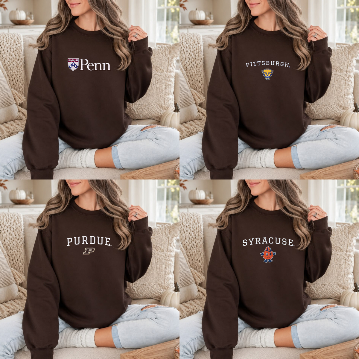 Tailgate Tradition Crewneck – Vintage Embroidered College Gameday Sweatshirt