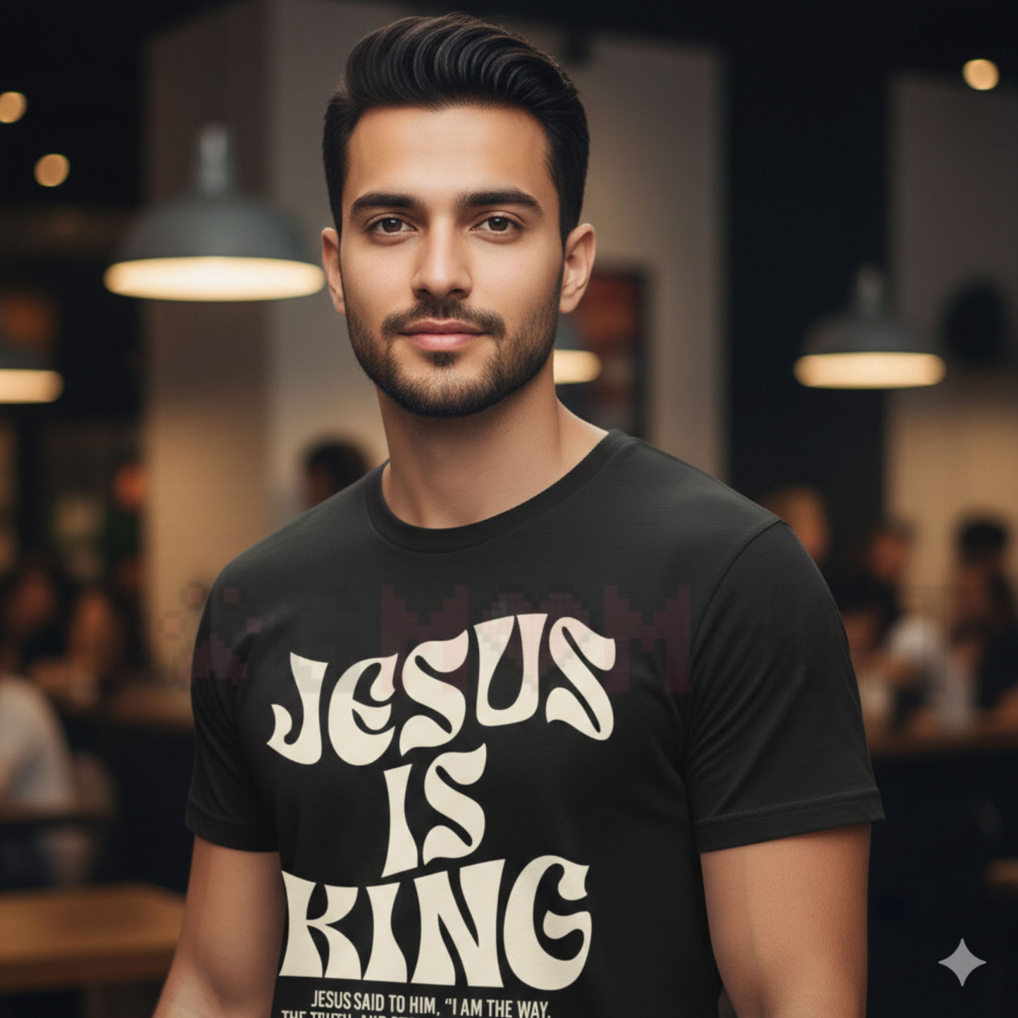 Jesus Is King John 14:6 Bible Verse T-Shirt
