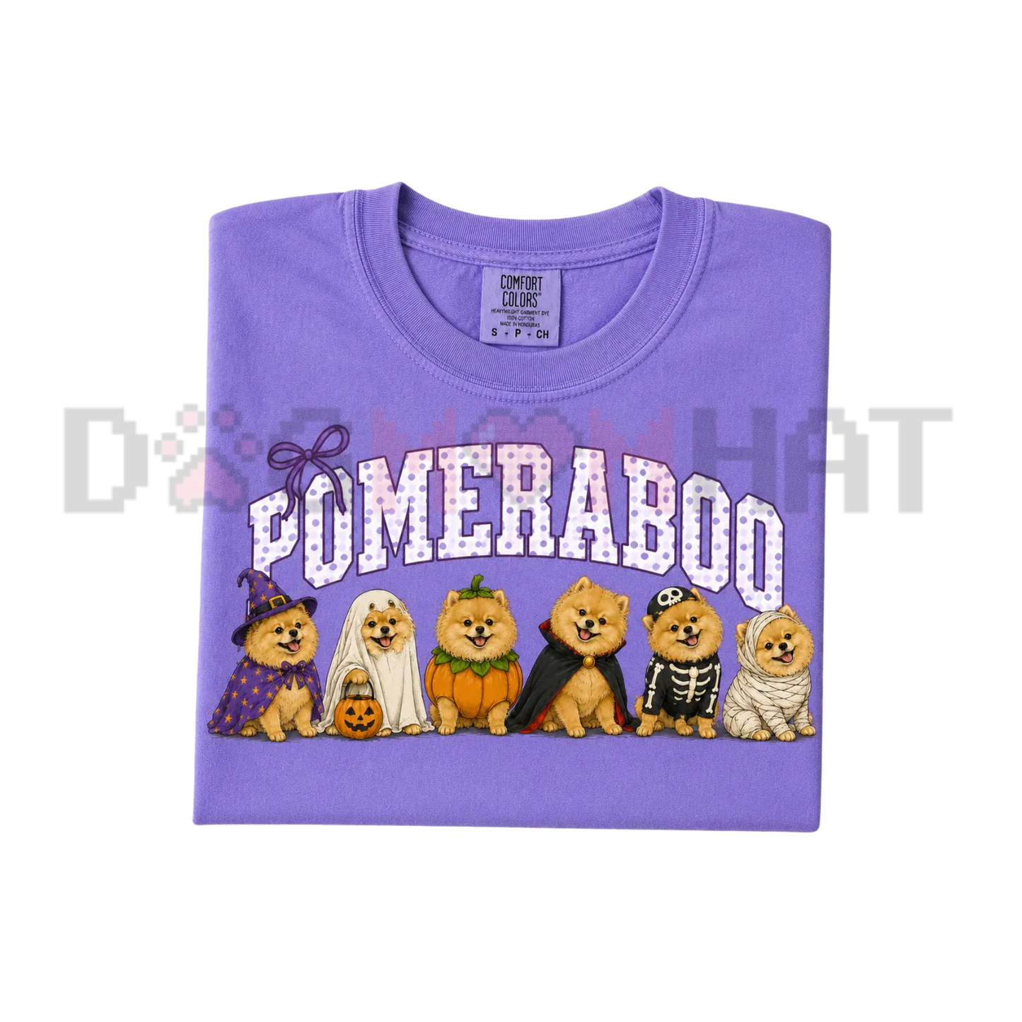 Howl-o-Ween K9 Coven Graphic Tee - Spooky Witch Dog Breeds Unisex Pure Cotton Pumpkin Season Shirt