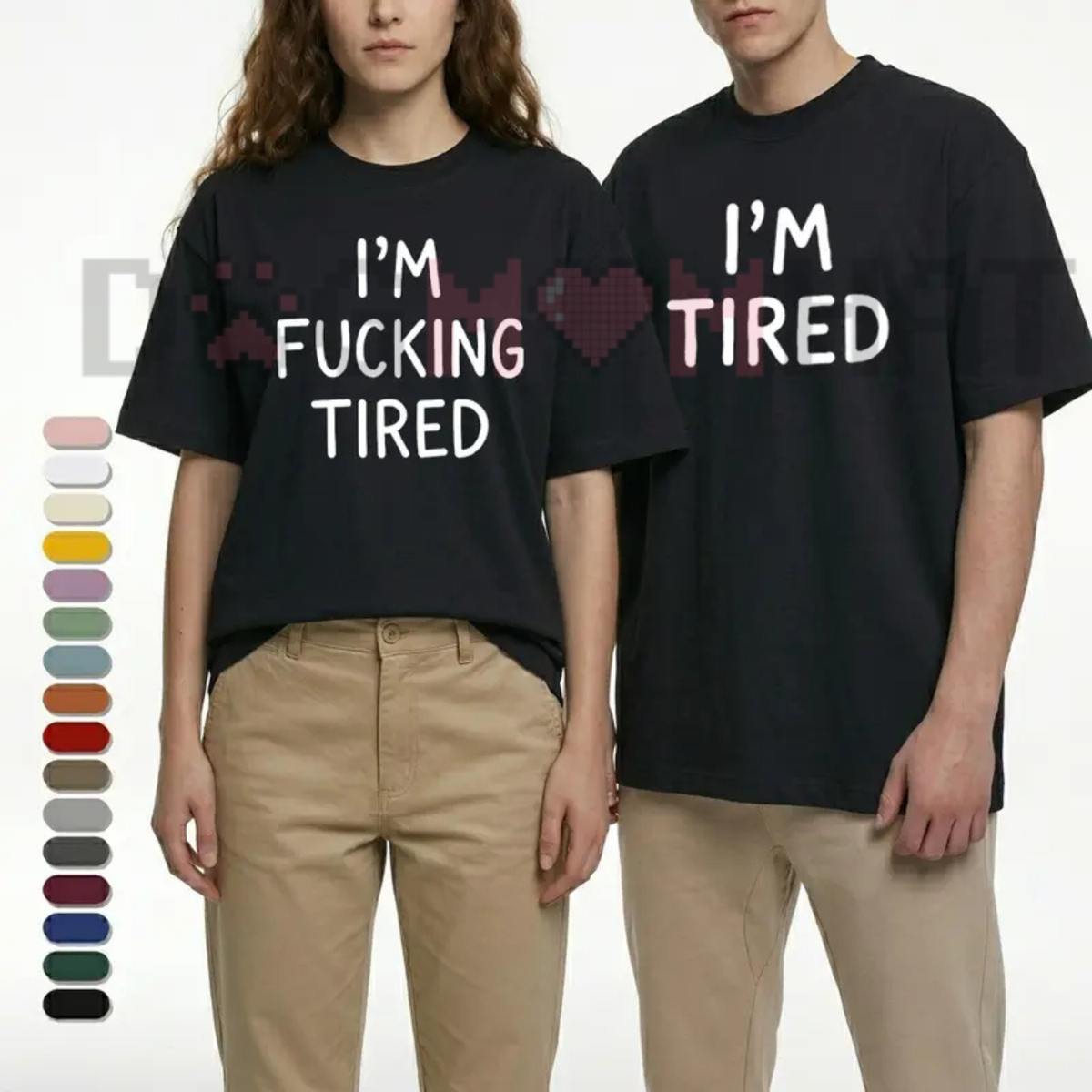 "I'm Awesome and I Love Squeezing Lemons" Graphic T-Shirt - Relaxed Fit Couple Streetwear Tee