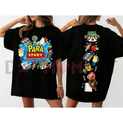 Everyday Classroom Hero Graphic Tee - Para Story Pure Cotton Paraprofessional & Teacher Aide Shirt