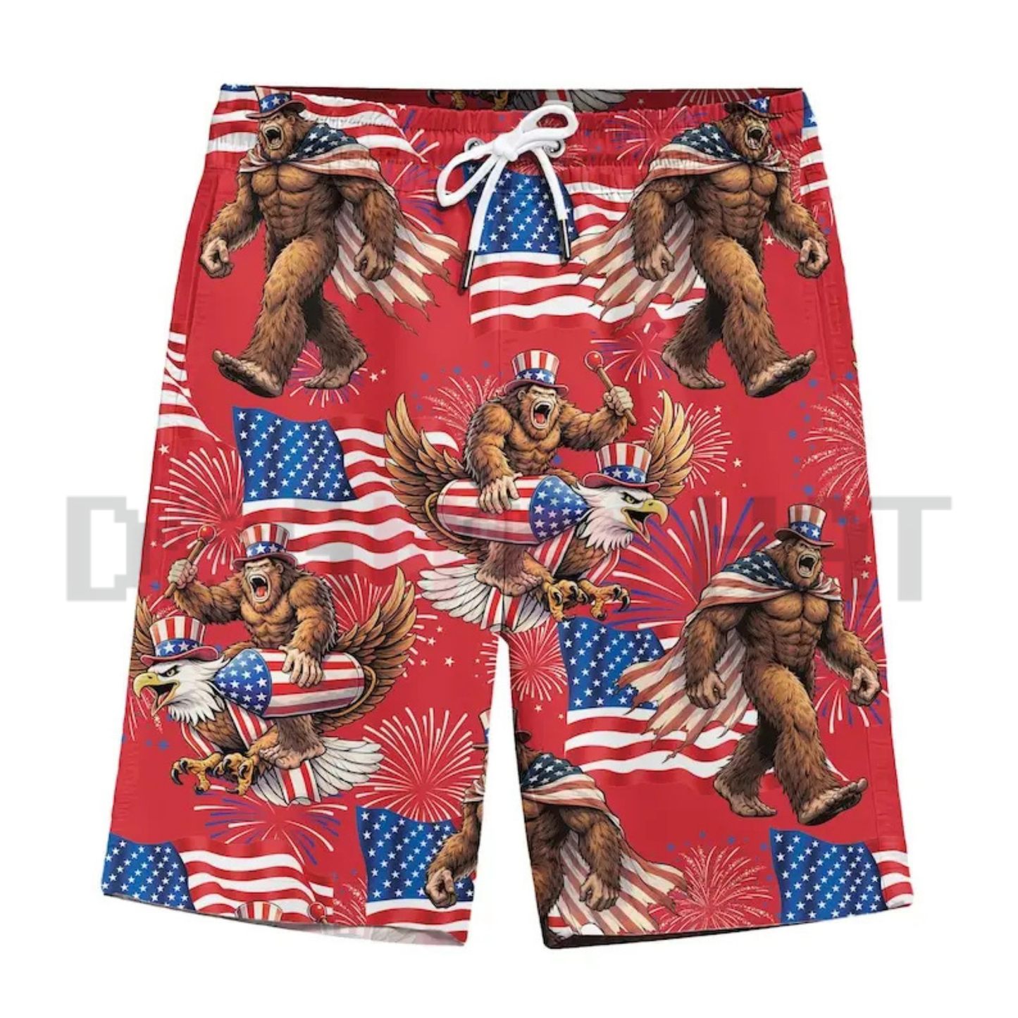 Bigfoot Firework Patriotic Hawaiian combo