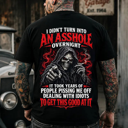 Rude Awakening Tee – Custom Year Skull Graphic T-Shirt