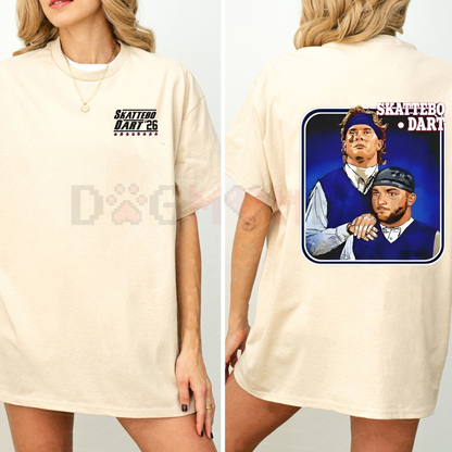 New York Giants Cam Skattebo #26 T-Shirt – Jaxson Dart Rookie Hype Tee