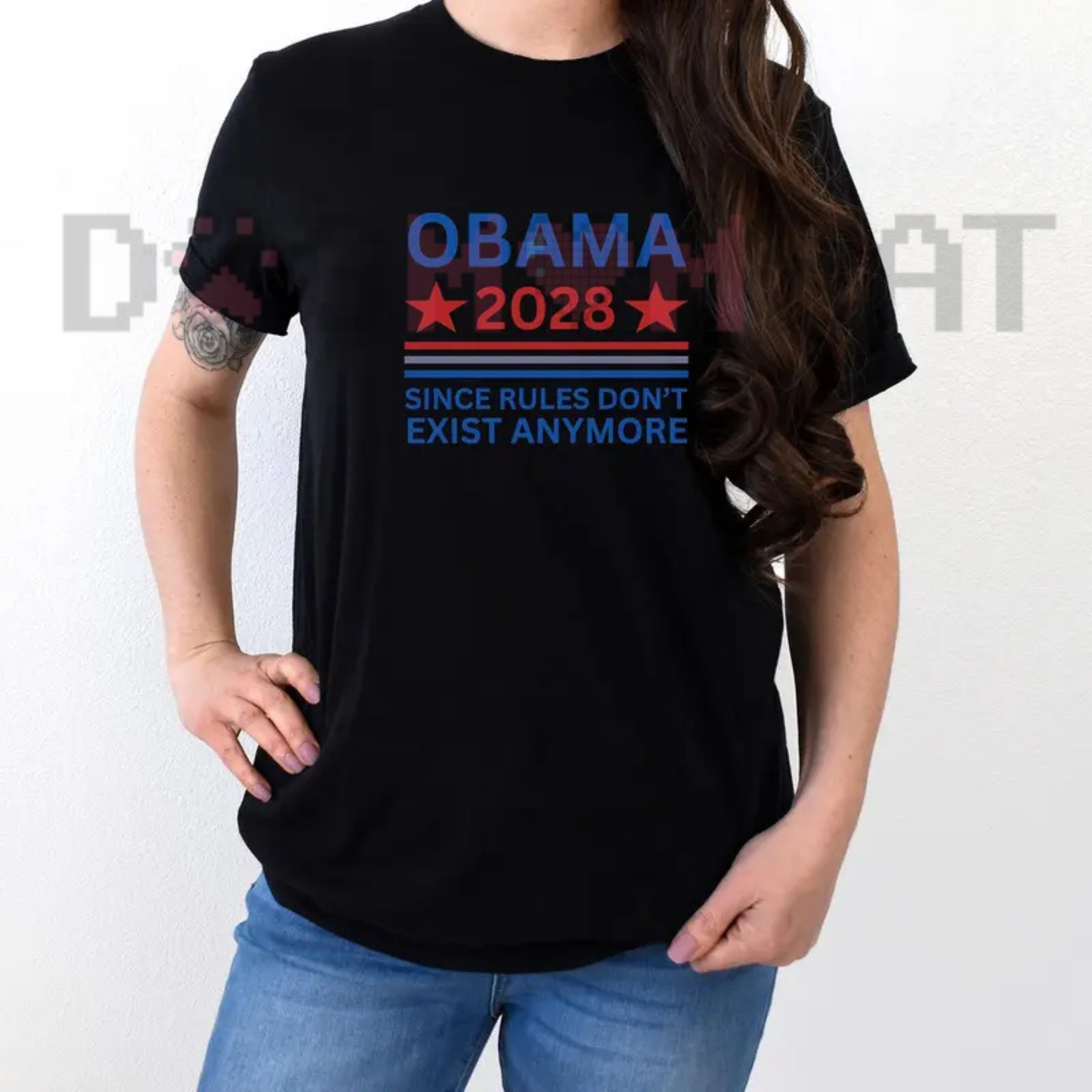 Since Rules Don't Exist Anymore 2028 Election Graphic Tee - Funny Political Satire Cotton Unisex T-Shirt
