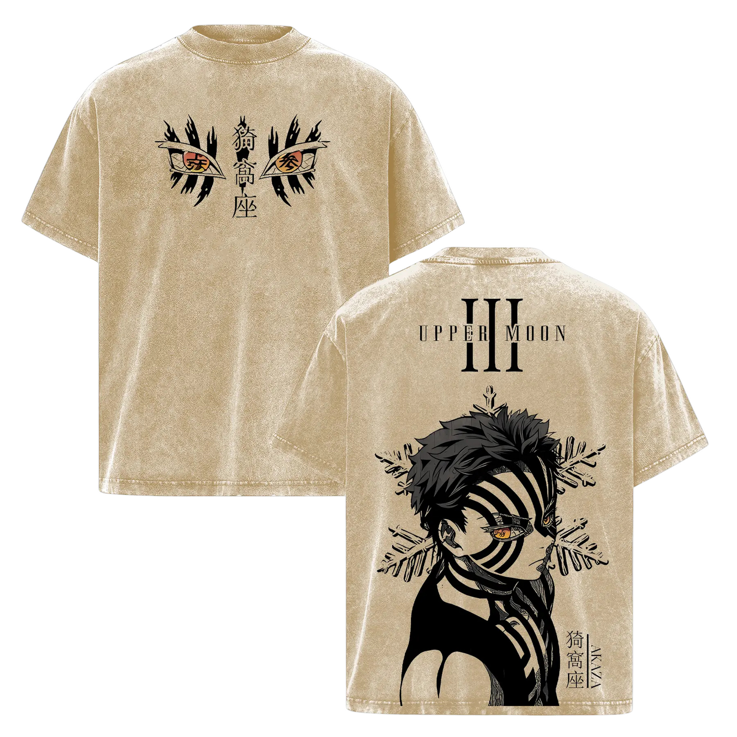Upper Moon 3 Akaza T-Shirt – Oversized Washed Heavy Cotton Tee