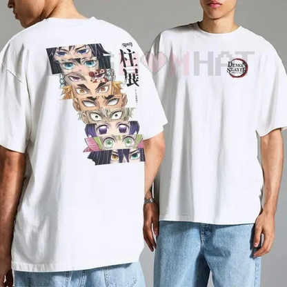 Demon Slayer Hashira Team T-Shirt – Tanjiro, Nezuko, Zenitsu, Inosuke, Kimetsu no Yaiba Anime Tee