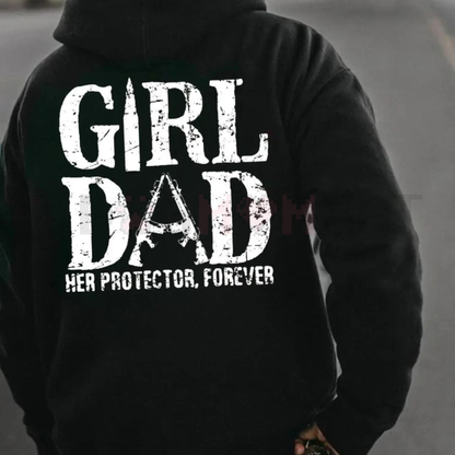 "Girl Dad - Her Protector" Statement Hoodie