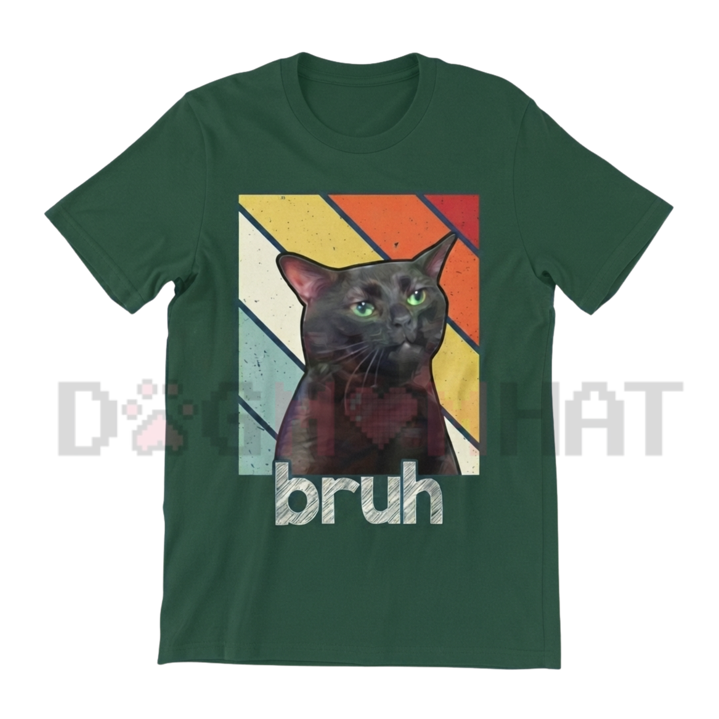 Funny Bros & Cat Meme Graphic Shirt - Cute Boys Valentine's Day Cotton Tee
