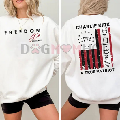 Patriotic 1776 "We The People" American Flag Pullover – Unisex Freedom Sweatshirt