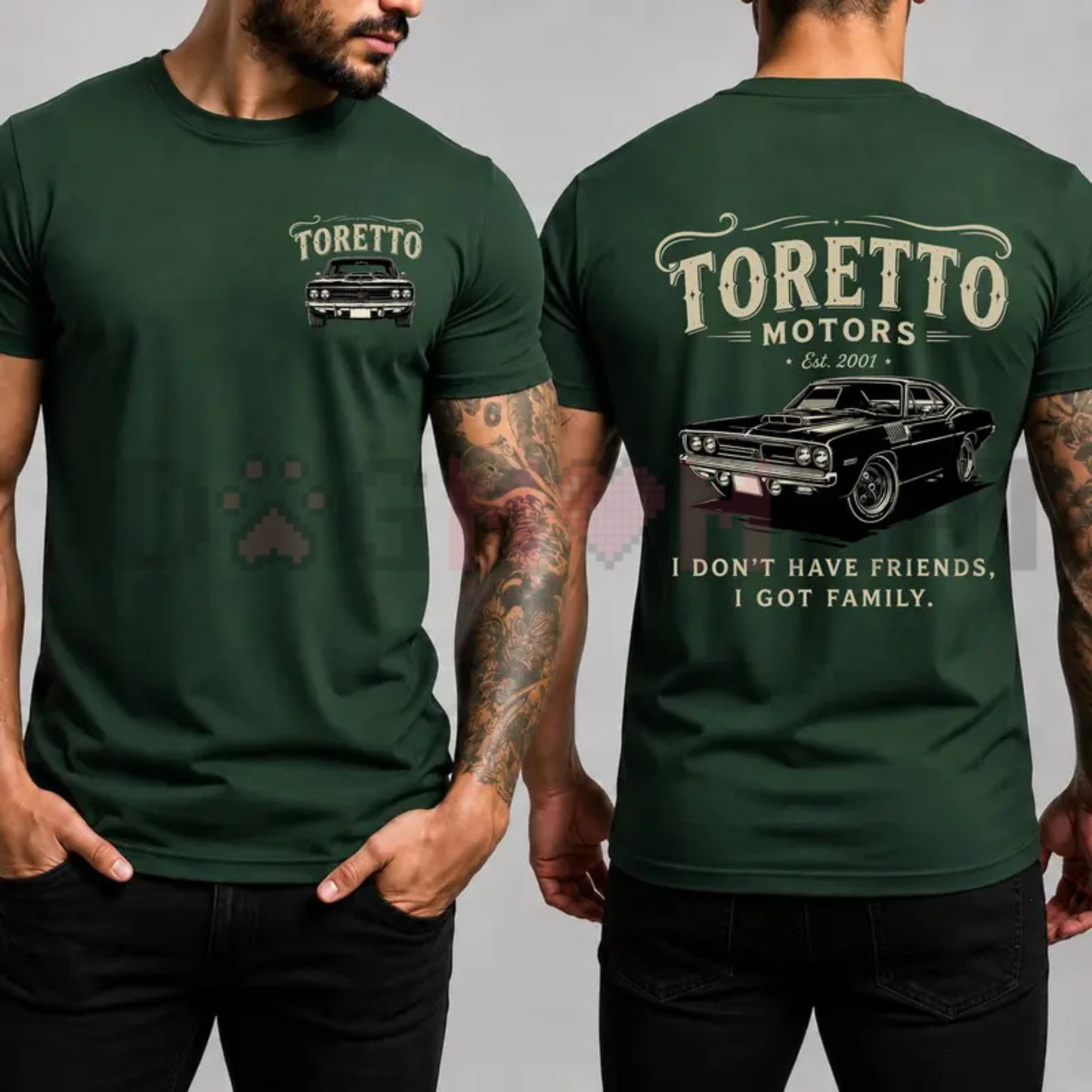 Toretto Motors Vintage Racing Graphic Tee