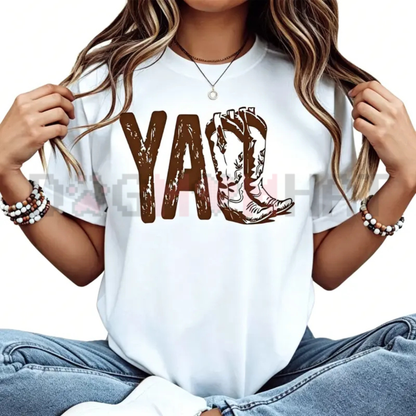 "Cowboy Boot Print" Western Graphic Tee