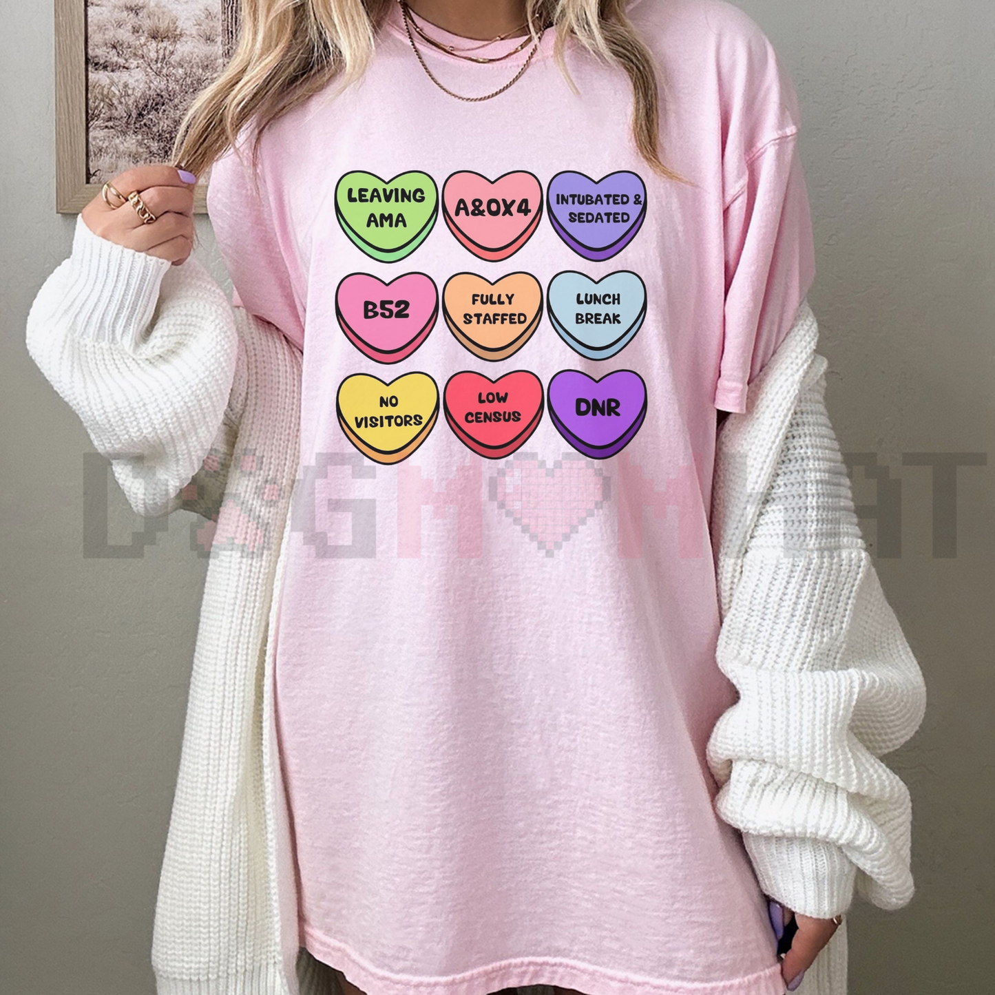 "Fruits of the Spirit" Candy Hearts T-Shirt