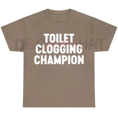 Toilet Champion Tee – Funny Gag Gift Humor Graphic T-Shirt