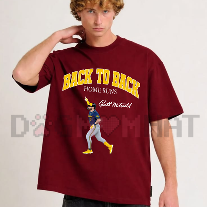 Walk-Off Wonder Tee – Garrett Mitchell Back to Back Home Run Baseball Shirt
