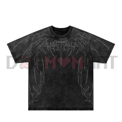 Urban Aesthetic Summer Graphic Tee - Lightweight Breathable Cotton Unisex Oversized Streetwear T-Shirt