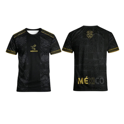 Mexican Aztec Totem Loose Athletic T-Shirt - Breathable Sports Tee