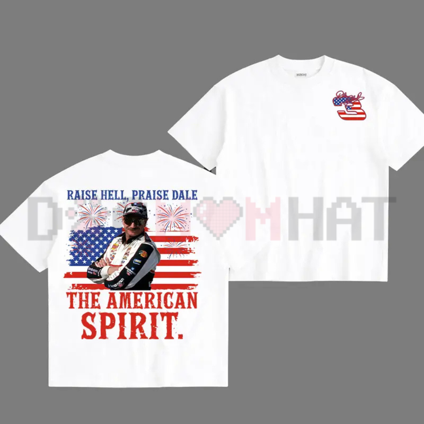 Praise Dale" T-Shirt – 2-Sided American Spirit Racing Tee