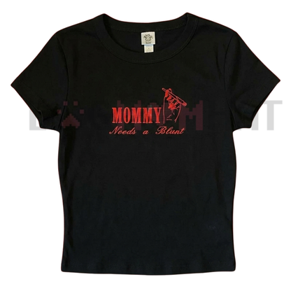 "Cannamom Club" Custom Embroidered Top