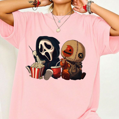 Mini Halloween Popcorn T-Shirt – Spooky Season Movie Tee
