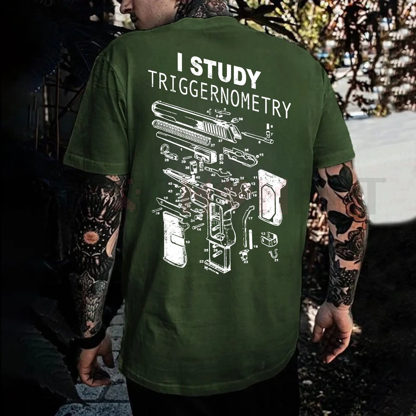Sarcastic 'I Study Triggernometry' Statement Tee