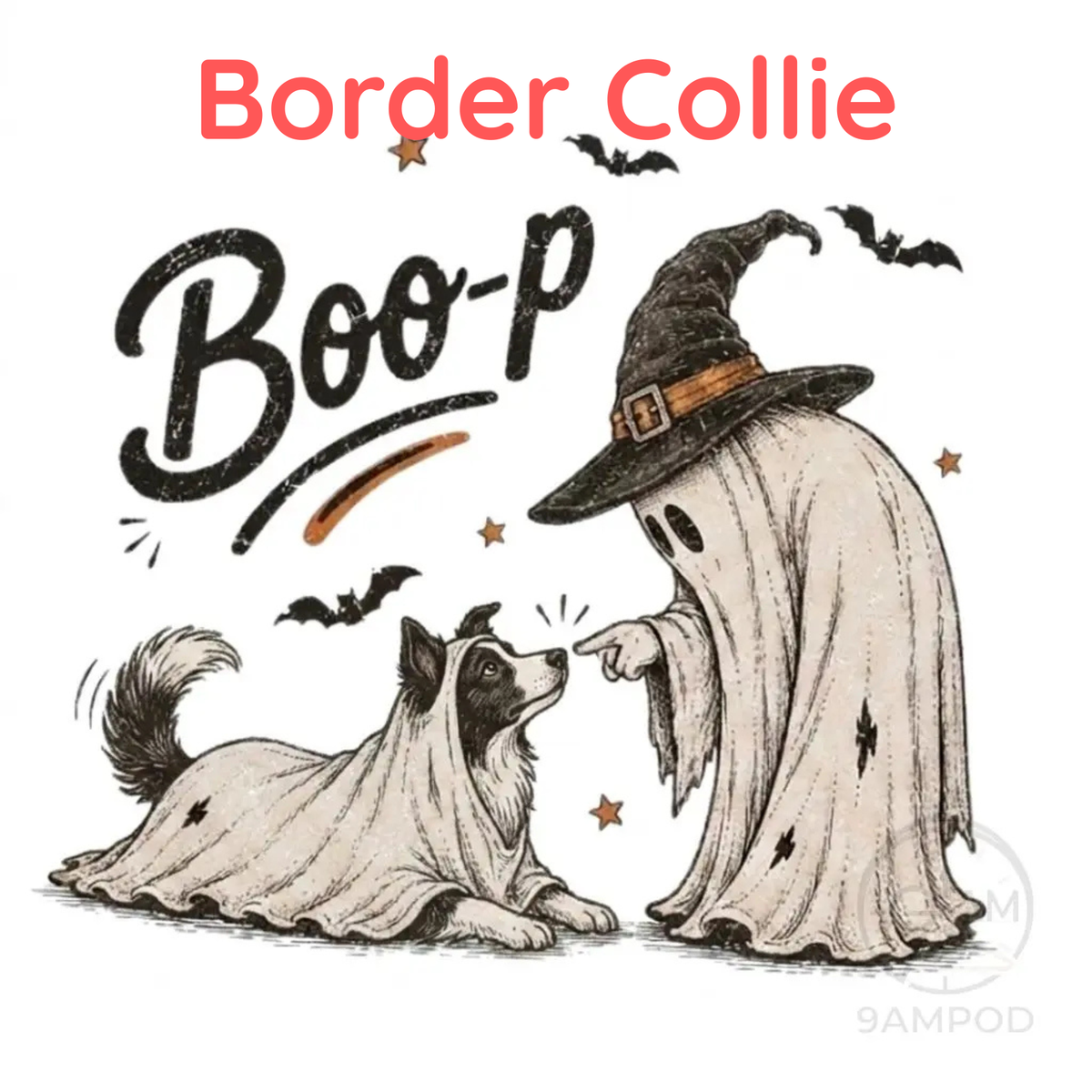 Funny Halloween Dog Mom Shirt - Boo-p Ghost Dog Comfort Colors® T-Shirt