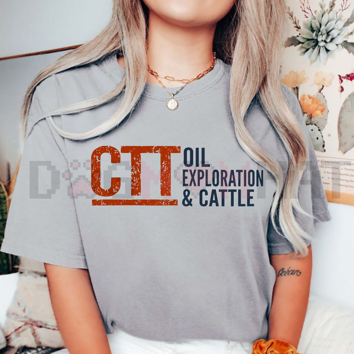 CTT Oil Exploration & Cattle Design Tee