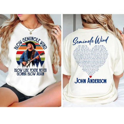 Parke Horizon Tee – John Anderson "Seminole Wind" Memorial Tribute T-Shirt (1954-2026)