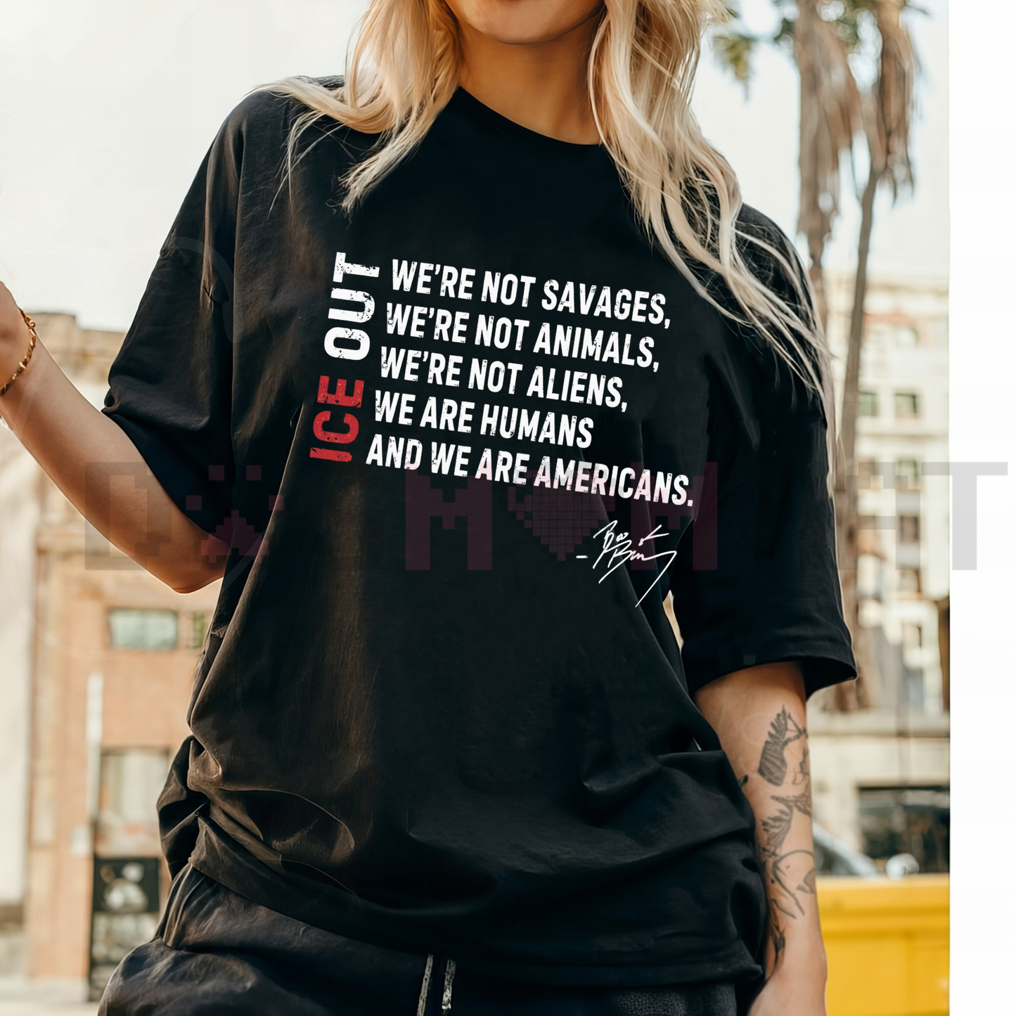 Retro "I.C.E. Out" Political Activist Tee