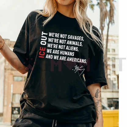 Retro "I.C.E. Out" Political Activist Tee