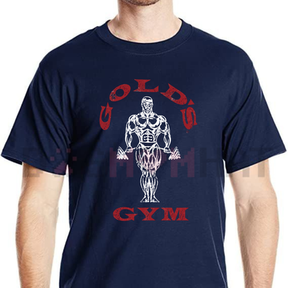 Gold's Iron Legacy Icon Tee - Vintage Bodybuilding Gym Graphic T-Shirt