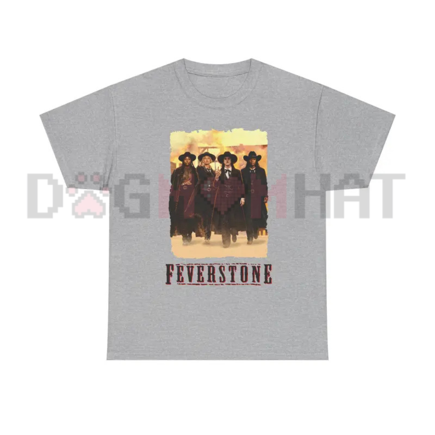 Feverstone Heritage Signature Graphic Tee - Modern Minimalist Unisex Pure Cotton Streetwear Shirt