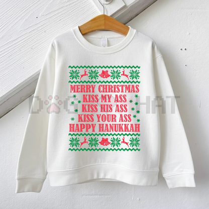 Funny Opossum Christmas Sweater – Overstimulated But Festive Ugly Holiday Sweatshirt