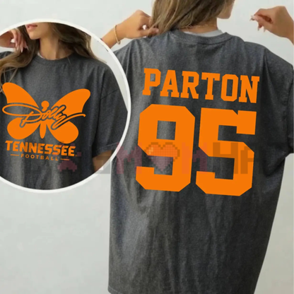 Dolly Parton Tennessee 95 Country Music Game Day T-Shirt - Vintage Orange & White Graphic Tee